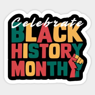 Celebrate Black History Month Sticker